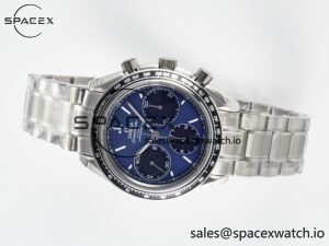 Speedmaster Racing Master SS HKF Best Edition Blue/Black Dial on SS Bracelet A7750 - Image 8