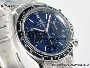 Speedmaster Racing Master SS HKF Best Edition Blue/Black Dial on SS Bracelet A7750 - Image 3
