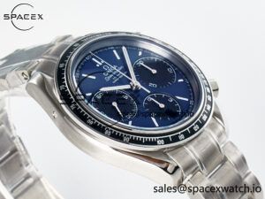 Speedmaster Racing Master SS HKF Best Edition Blue/Black Dial on SS Bracelet A7750 - Image 6