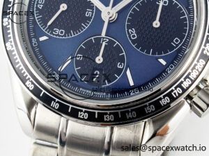 Speedmaster Racing Master SS HKF Best Edition Blue/Black Dial on SS Bracelet A7750 - Image 12