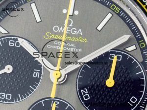 Speedmaster Racing Master SS HKF Best Edition Gray/Black Dial on SS Bracelet A7750 - Image 9
