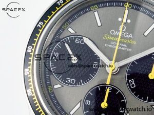 Speedmaster Racing Master SS HKF Best Edition Gray/Black Dial on SS Bracelet A7750 - Image 11