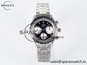 Speedmaster Racing Master SS HKF Best Edition Black/White Dial on SS Bracelet A7750