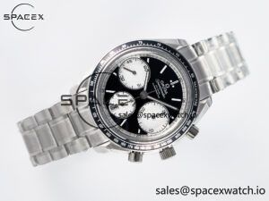 Speedmaster Racing Master SS HKF Best Edition Black/White Dial on SS Bracelet A7750 - Image 7