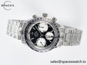 Speedmaster Racing Master SS HKF Best Edition Black/White Dial on SS Bracelet A7750 - Image 8