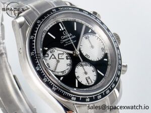Speedmaster Racing Master SS HKF Best Edition Black/White Dial on SS Bracelet A7750 - Image 3