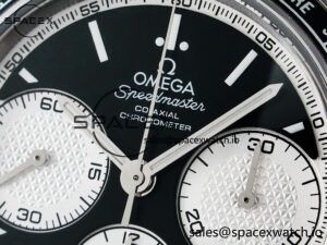 Speedmaster Racing Master SS HKF Best Edition Black/White Dial on SS Bracelet A7750 - Image 9