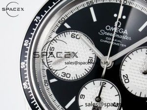 Speedmaster Racing Master SS HKF Best Edition Black/White Dial on SS Bracelet A7750 - Image 11