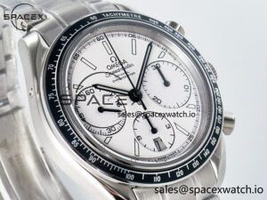 Speedmaster Racing Master SS HKF Best Edition White Dial on SS Bracelet A7750 - Image 3