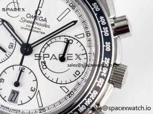 Speedmaster Racing Master SS HKF Best Edition White Dial on SS Bracelet A7750 - Image 10