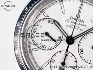 Speedmaster Racing Master SS HKF Best Edition White Dial on SS Bracelet A7750 - Image 11