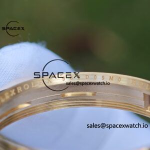 40mm Rolex Day Date m 228238 CNC Craft Customized 18K Gold Case Strap, Customized Black Dial Pointer Calendar Week - Image 24
