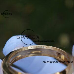 40mm Rolex Day Date m 228238 CNC Craft Customized 18K Gold Case Strap, Customized Black Dial Pointer Calendar Week - Image 22