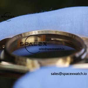40mm Rolex Day Date m 228238 CNC Craft Customized 18K Gold Case Strap, Customized Black Dial Pointer Calendar Week - Image 23