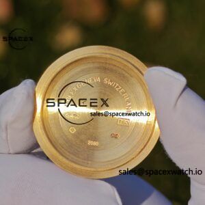 40mm Rolex Day Date m 228238 CNC Craft Customized 18K Gold Case Strap, Customized Black Dial Pointer Calendar Week - Image 72