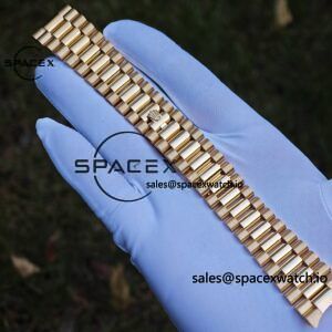 40mm Rolex Day Date m 228238 CNC Craft Customized 18K Gold Case Strap, Customized Black Dial Pointer Calendar Week - Image 74