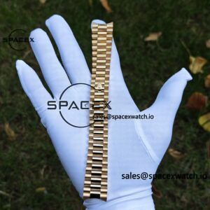 40mm Rolex Day Date m 228238 CNC Craft Customized 18K Gold Case Strap, Customized Black Dial Pointer Calendar Week - Image 77