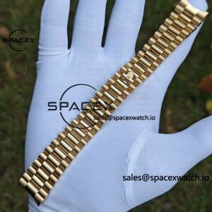 40mm Rolex Day Date m 228238 CNC Craft Customized 18K Gold Case Strap, Customized Black Dial Pointer Calendar Week - Image 78