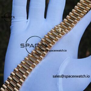 40mm Rolex Day Date m 228238 CNC Craft Customized 18K Gold Case Strap, Customized Black Dial Pointer Calendar Week - Image 79