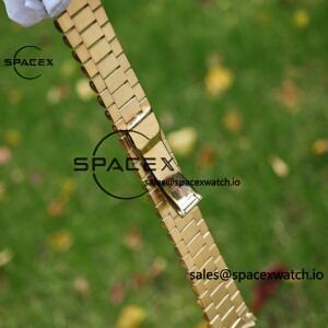 40mm Rolex Day Date m 228238 CNC Craft Customized 18K Gold Case Strap, Customized Black Dial Pointer Calendar Week - Image 86