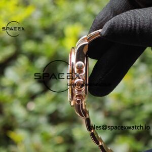Rolex Daytona Series 116595RBOW Rainbow Di 1:1 Customized 18K Pure Gold Case, Strap, Buckle, Customized Best True Diamond Dial, Hands, Natural Sapphire Rainbow Outer Ring, Dandong 4130 Movement - Image 31