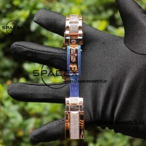 Rolex Daytona Series 116595RBOW Rainbow Di 1:1 Customized 18K Pure Gold Case, Strap, Buckle, Customized Best True Diamond Dial, Hands, Natural Sapphire Rainbow Outer Ring, Dandong 4130 Movement - Image 42