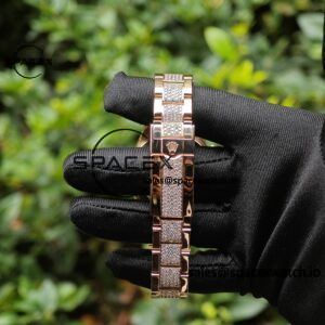 Rolex Daytona Series 116595RBOW Rainbow Di 1:1 Customized 18K Pure Gold Case, Strap, Buckle, Customized Best True Diamond Dial, Hands, Natural Sapphire Rainbow Outer Ring, Dandong 4130 Movement - Image 38