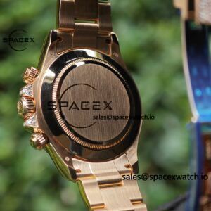 Rolex Daytona Series 116595RBOW Rainbow Di 1:1 Customized 18K Pure Gold Case, Strap, Buckle, Customized Best True Diamond Dial, Hands, Natural Sapphire Rainbow Outer Ring, Dandong 4130 Movement - Image 33