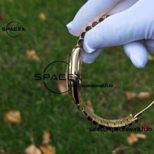 40mm Rolex Day Date m 228238 CNC Craft Customized 18K Gold Case Strap, Customized Black Dial Pointer Calendar Week - Image 106
