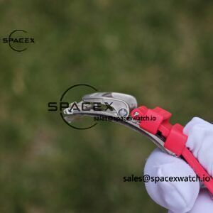 Richard Mille RM35-02 Red, Customized Vaucher Movement, Customized Imported Carbon Fiber Case, Paired with Red Imported Natural Rubber Strap, 1:1 Customized Titanium Buckle - Image 30