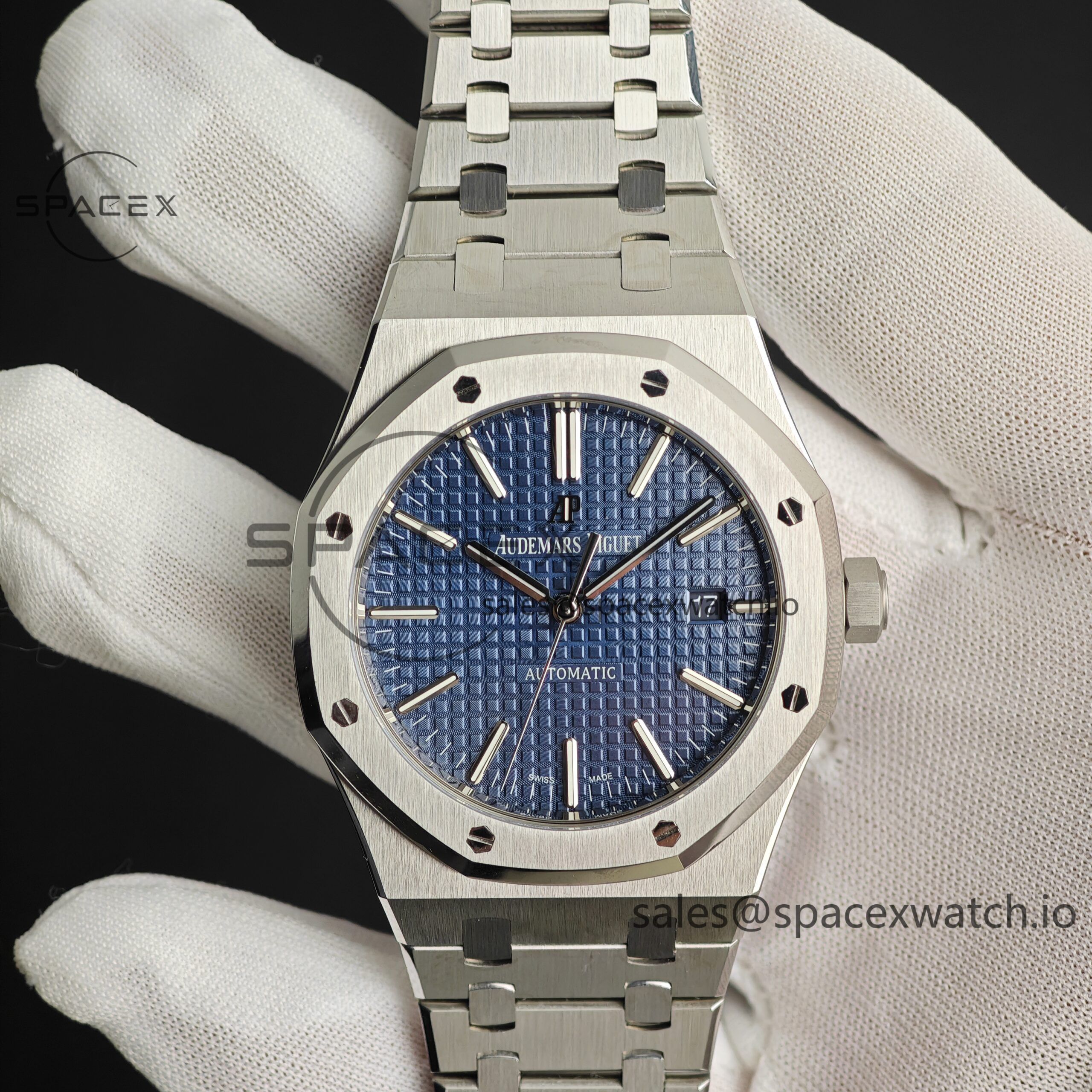 IMG_20250119_174027 Audemars Piguet AP15400 blue dial, customized best alternative blue dial, replaces hands, case and strap for secondary polishing and grinding, 3120 integrated movement - Image 1