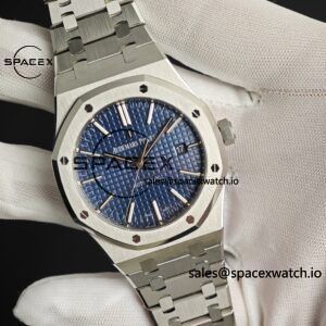 Audemars Piguet AP15400 blue dial, customized best alternative blue dial, replaces hands, case and strap for secondary polishing and grinding, 3120 integrated movement - Image 6