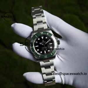 Rolex Submariner 126610 LV 41mm Calendar free Green Water Ghost, custom green ceramic outer ring, best substitute pointer, case and strap secondary polishing treatment - Image 3