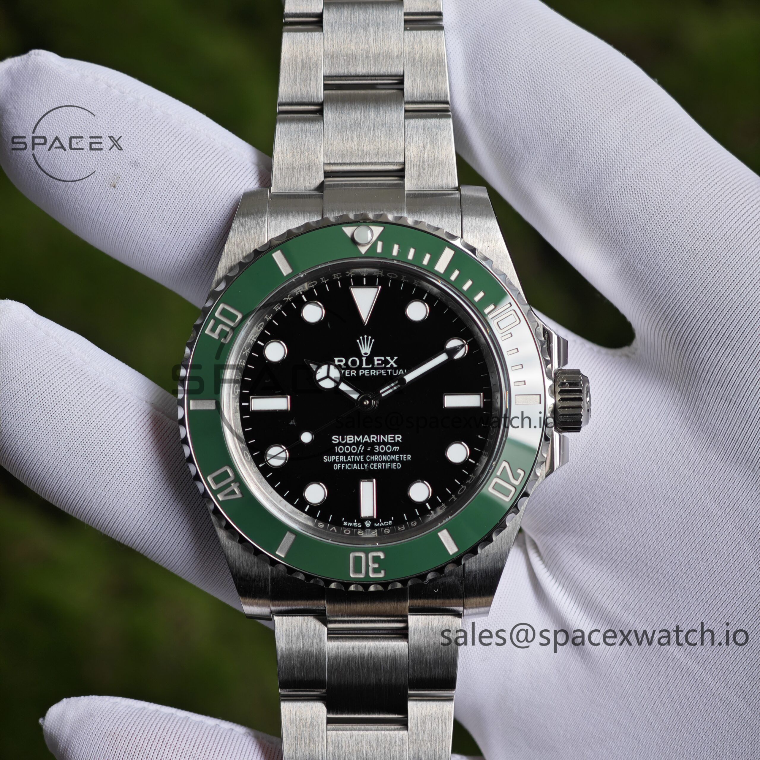 IMG_20250218_134051 Rolex Submariner 126610 LV 41mm Calendar free Green Water Ghost, custom green ceramic outer ring, best substitute pointer, case and strap secondary polishing treatment - Image 1