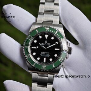 Rolex Submariner 126610 LV 41mm Calendar free Green Water Ghost, custom green ceramic outer ring, best substitute pointer, case and strap secondary polishing treatment - Image 7