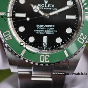 Rolex Submariner 126610 LV 41mm Calendar free Green Water Ghost, custom green ceramic outer ring, best substitute pointer, case and strap secondary polishing treatment - Image 12