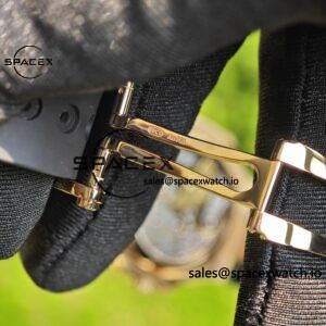 Patek Philippe Nautilus rose gold 5712R, 1:1 customized CNC18K pure gold case, rubber strap, best alternative dial pointer moon phase, ball top needle shaft, customized ACE240 integrated movement - Image 34