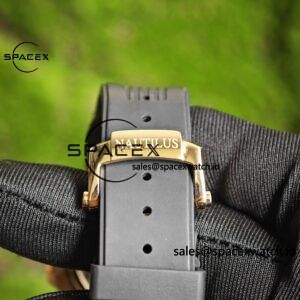 Patek Philippe Nautilus rose gold 5712R, 1:1 customized CNC18K pure gold case, rubber strap, best alternative dial pointer moon phase, ball top needle shaft, customized ACE240 integrated movement - Image 32