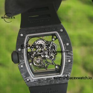 1: 1. Customized Best Version Black Gold RM-055, Black Carbon Fiber Case, Vaucher RMUL2 Movement, Black Rubber Strap, Titanium Buckle, Can be Paired with Nylon Strap - Image 18