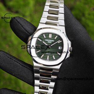 (Advanced Customization) 1:1. Best Customization Patek Philippe 5711 Tiffany Double Label Green Dial, Best Alternative Needle Calendar Customization, PPM324 Integrated Movement Customization, Secondary Polishing and Grinding of Case and Strap - Image 7