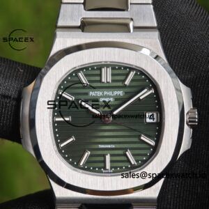 (Advanced Customization) 1:1. Best Customization Patek Philippe 5711 Tiffany Double Label Green Dial, Best Alternative Needle Calendar Customization, PPM324 Integrated Movement Customization, Secondary Polishing and Grinding of Case and Strap - Image 8