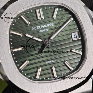 (Advanced Customization) 1:1. Best Customization Patek Philippe 5711 Tiffany Double Label Green Dial, Best Alternative Needle Calendar Customization, PPM324 Integrated Movement Customization, Secondary Polishing and Grinding of Case and Strap - Image 11