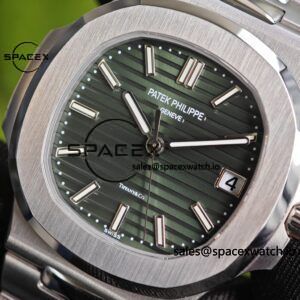 (Advanced Customization) 1:1. Best Customization Patek Philippe 5711 Tiffany Double Label Green Dial, Best Alternative Needle Calendar Customization, PPM324 Integrated Movement Customization, Secondary Polishing and Grinding of Case and Strap - Image 12