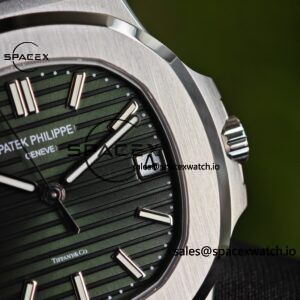 (Advanced Customization) 1:1. Best Customization Patek Philippe 5711 Tiffany Double Label Green Dial, Best Alternative Needle Calendar Customization, PPM324 Integrated Movement Customization, Secondary Polishing and Grinding of Case and Strap - Image 15
