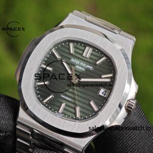 (Advanced Customization) 1:1. Best Customization Patek Philippe 5711 Tiffany Double Label Green Dial, Best Alternative Needle Calendar Customization, PPM324 Integrated Movement Customization, Secondary Polishing and Grinding of Case and Strap - Image 16