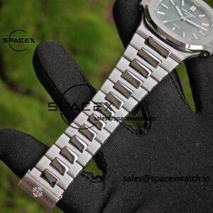 (Advanced Customization) 1:1. Best Customization Patek Philippe 5711 Tiffany Double Label Green Dial, Best Alternative Needle Calendar Customization, PPM324 Integrated Movement Customization, Secondary Polishing and Grinding of Case and Strap - Image 23