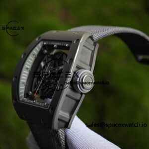 1: 1. Customize the best version RM-055 gray ceramic, titanium rubber inner shell, Vaucher RMUL2 super movement, gray rubber strap, titanium buckle, can be paired with nylon strap - Image 14
