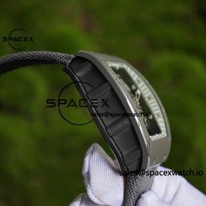 1: 1. Customize the best version RM-055 gray ceramic, titanium rubber inner shell, Vaucher RMUL2 super movement, gray rubber strap, titanium buckle, can be paired with nylon strap - Image 15