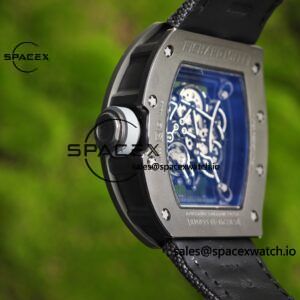 1: 1. Customize the best version RM-055 gray ceramic, titanium rubber inner shell, Vaucher RMUL2 super movement, gray rubber strap, titanium buckle, can be paired with nylon strap - Image 22