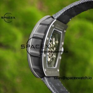 1: 1. Customize the best version RM-055 gray ceramic, titanium rubber inner shell, Vaucher RMUL2 super movement, gray rubber strap, titanium buckle, can be paired with nylon strap - Image 23